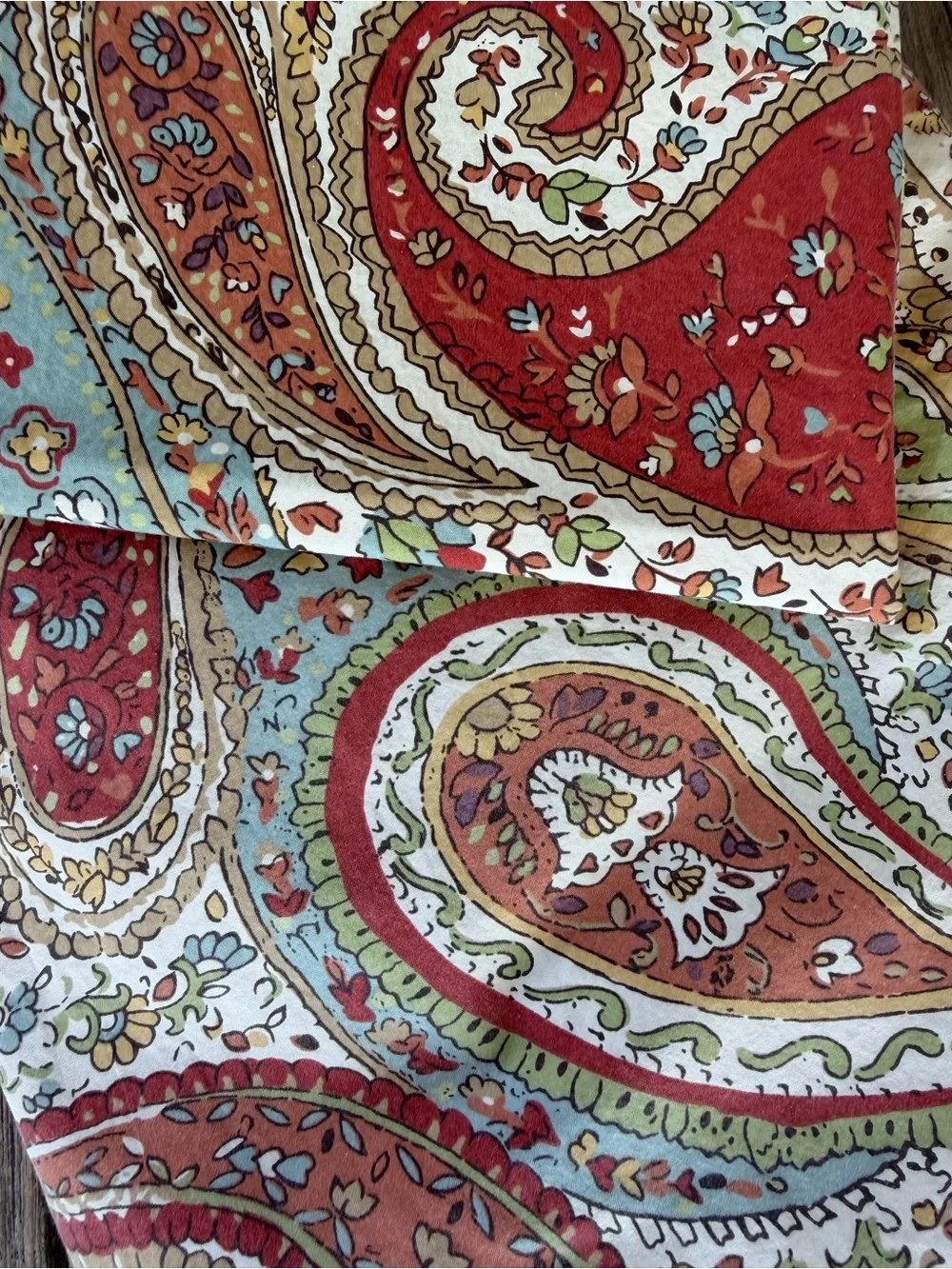 Pottery Barn Harper Paisley 3-Piece Organic Cotton Duvet Cover Set F/Q GUC